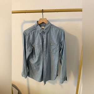 Goodfellow Men's Blue Denim Shirt Size Medium